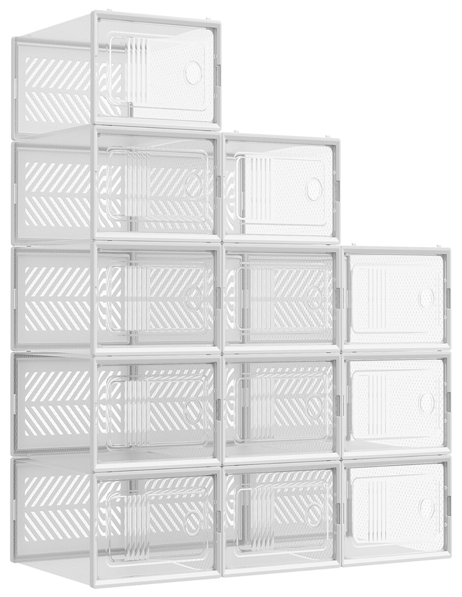 Zapatera armable caja almacenadora Dennys para 12 pares de zapatos Zapatera armable caja almacenadora Dennys para 12 pares de zapatos
