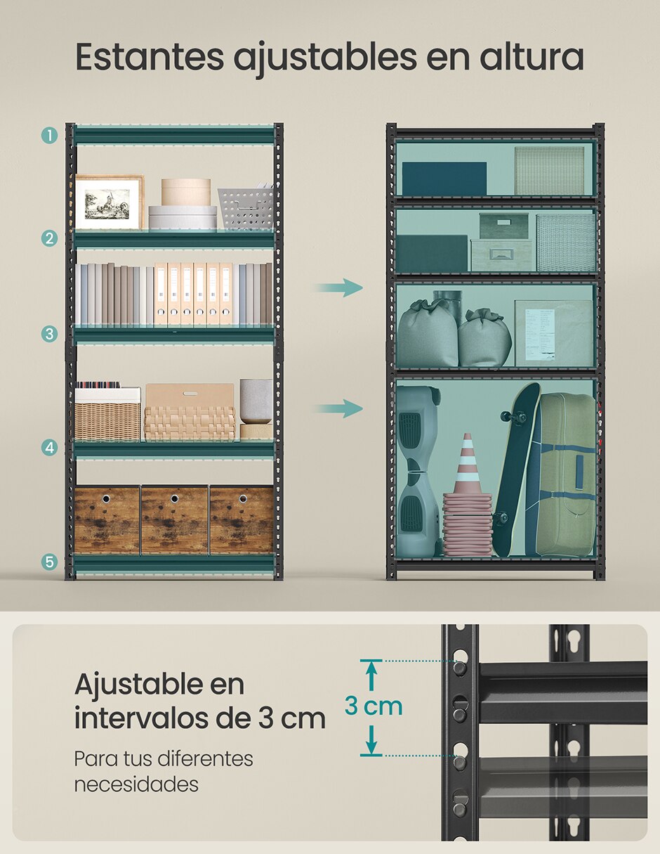 Estante de MDF Colter MGLR450B02 4