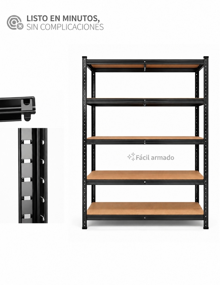 Estante de Acero inoxidable Organizador Metálico ANAQUEL 2