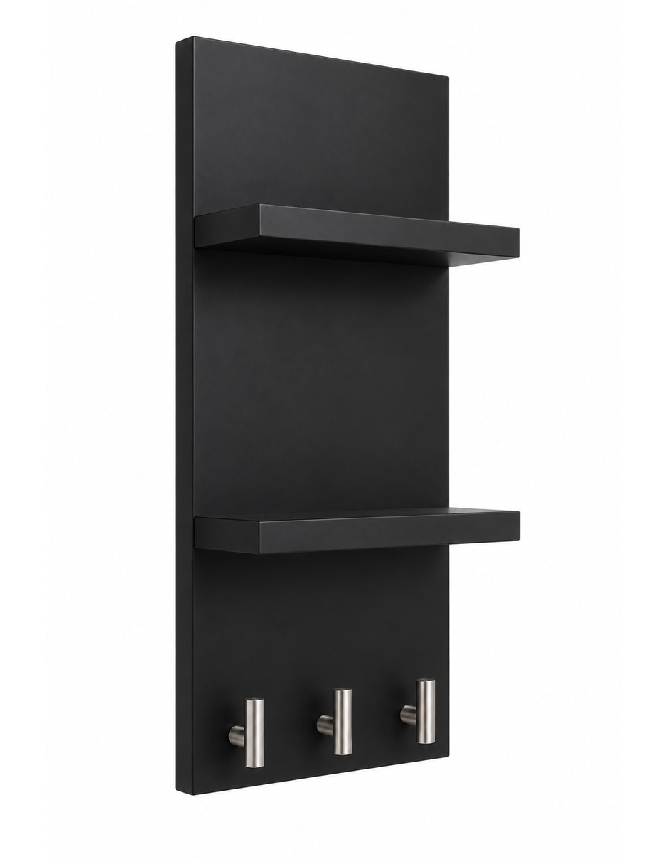 Perchero de pared de MDF 3 ganchos 5