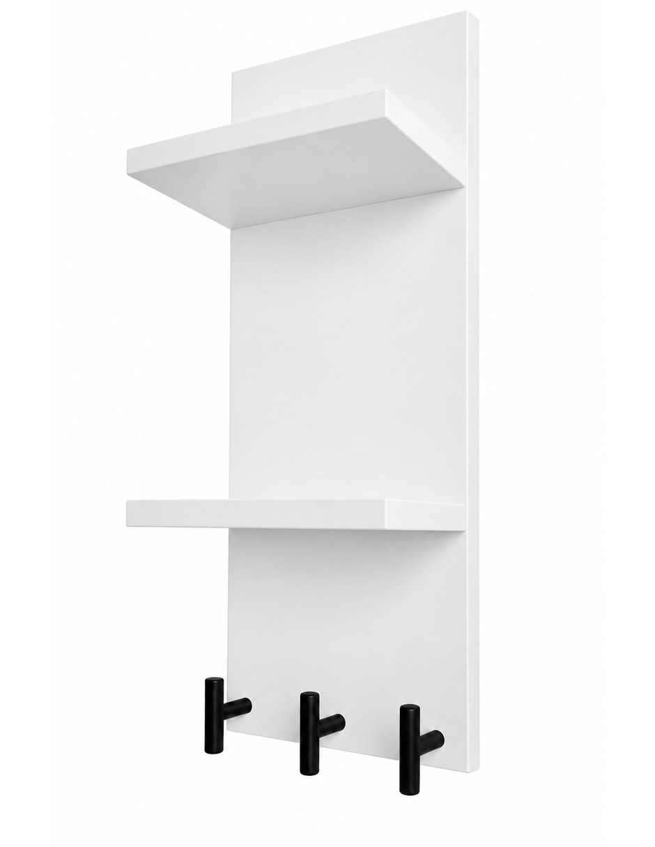 Perchero de pared de MDF 3 ganchos