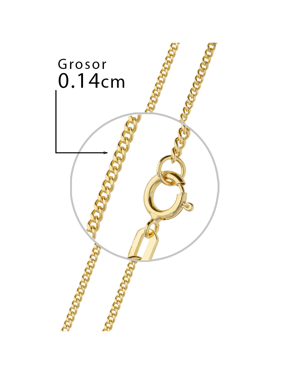 Cadena clasicas fonelli de oro 14 k 2